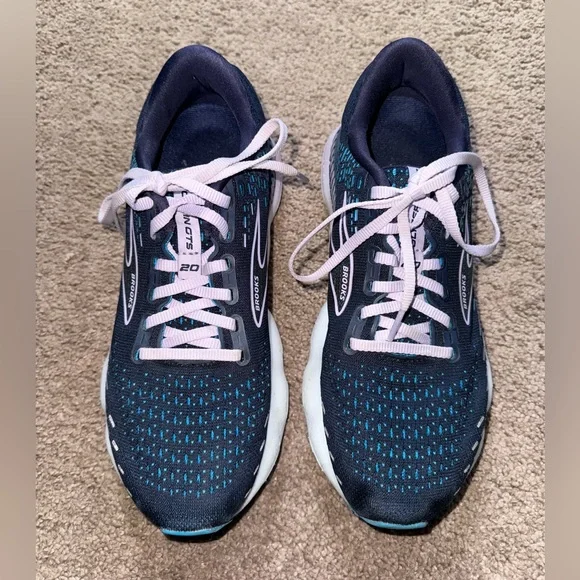 Brooks Women's Running Shoes - Navy and Pink💙 - Picture 1 of 7